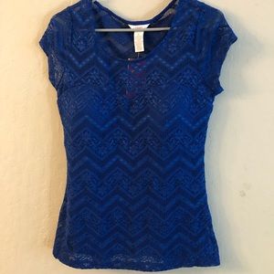 Candies Sweetheart Lace Blouse